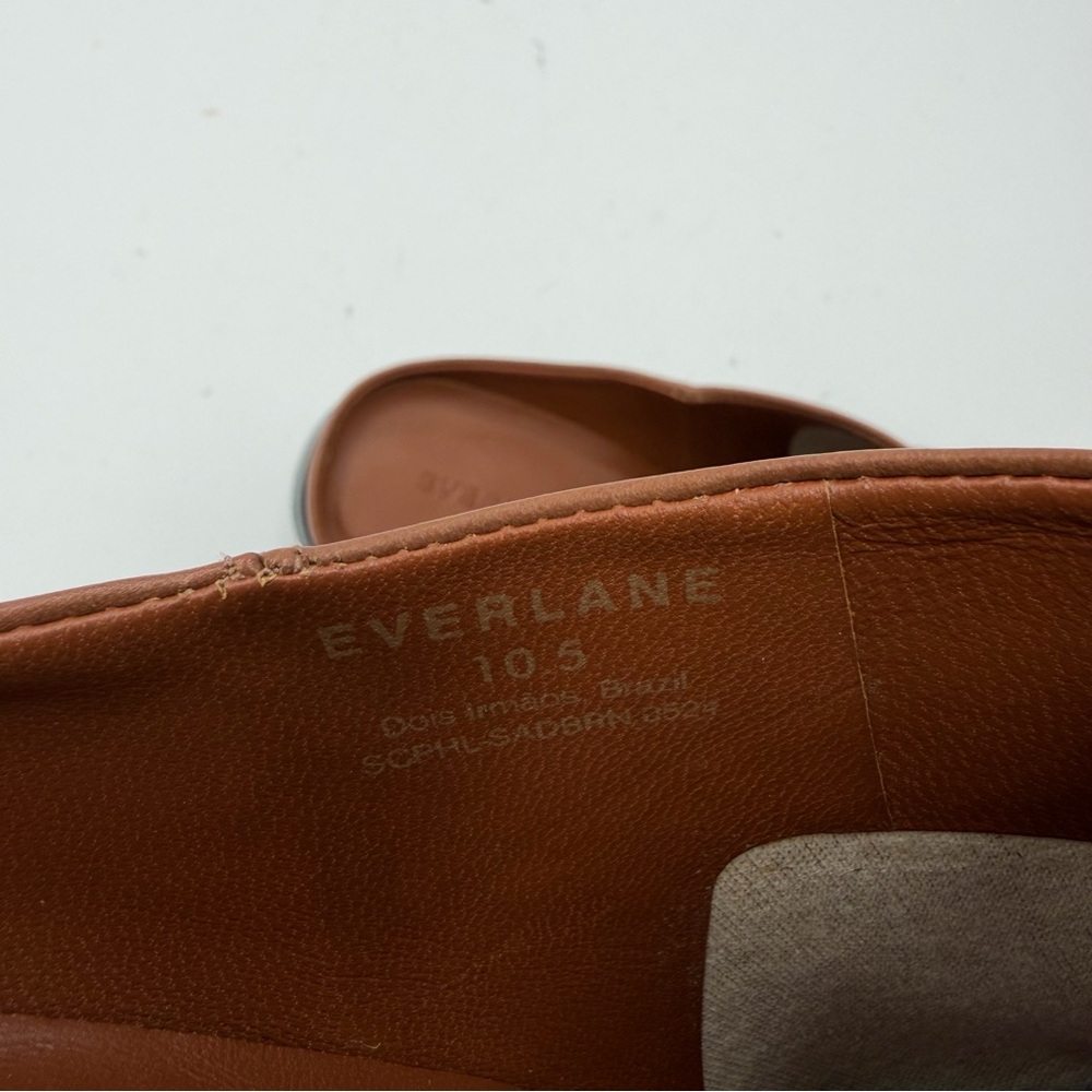 NEW Everlane Saddle Brown The Outlaw Mule Slide Heel in Size 10.5 - Picture 12 of 13
